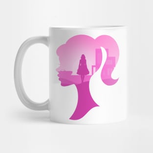 Pink Doll Art Mug